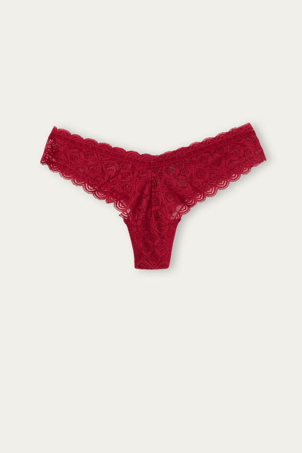 Bragas Intimissimi 80s-Style Lacezilian Mujer Rojos | DVIR-41638