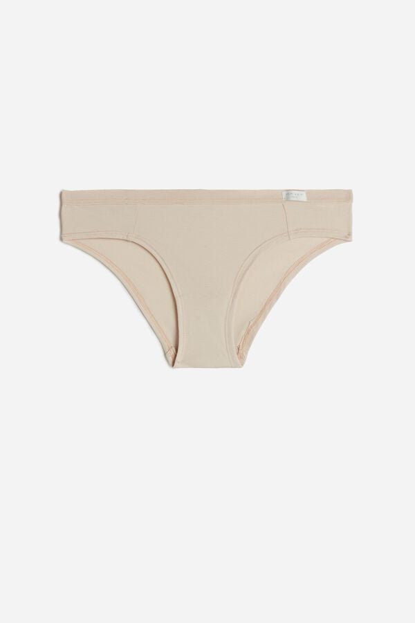 Bragas Intimissimi Cotton Mujer Creme Rosas | AEBT-86359