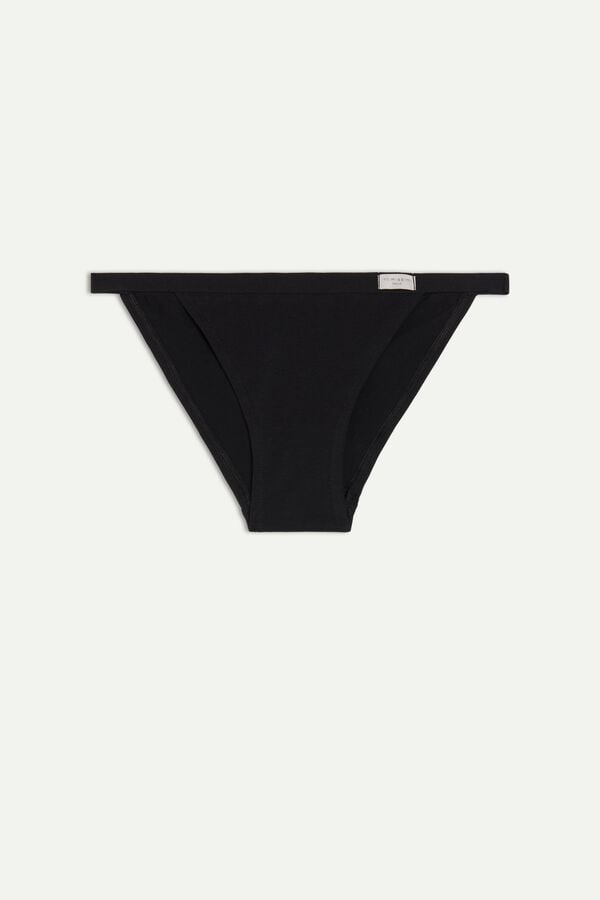 Bragas Intimissimi Cotton String Mujer Negros | BQLE-30897