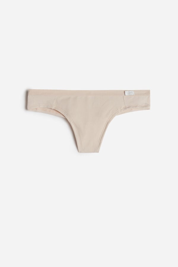 Bragas Intimissimi Cottonzilian Mujer Creme Rosas | JKEB-53408