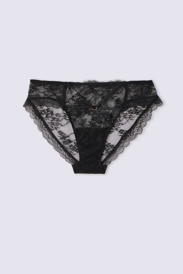 Bragas Intimissimi Intricate Surface Mujer Negros | PRTX-82549