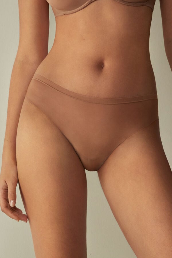 Bragas Intimissimi Invisible Touchzilian Mujer Beige | LRJH-54368