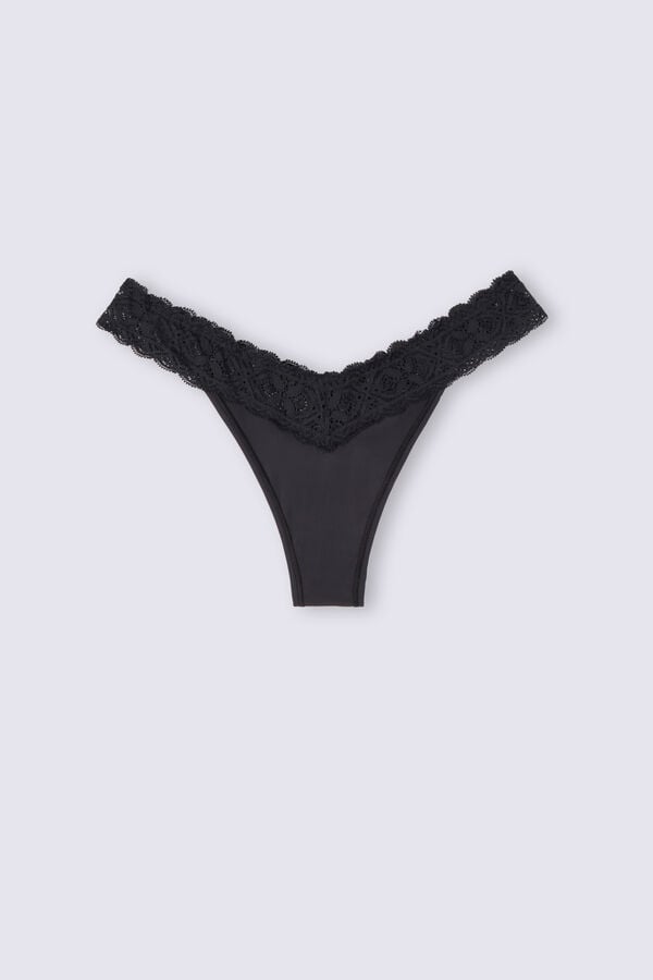 Bragas Intimissimi Lace And Microfiber ‘80s Stylezilian Mujer Negros | WBXT-40931