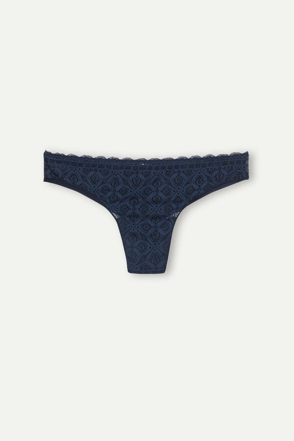 Bragas Intimissimi Lace And Microfiberzilian Mujer Azules | DSQC-86094