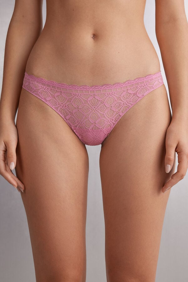 Bragas Intimissimi Lace And Microfiberzilian Mujer Rosas | XJMA-24098