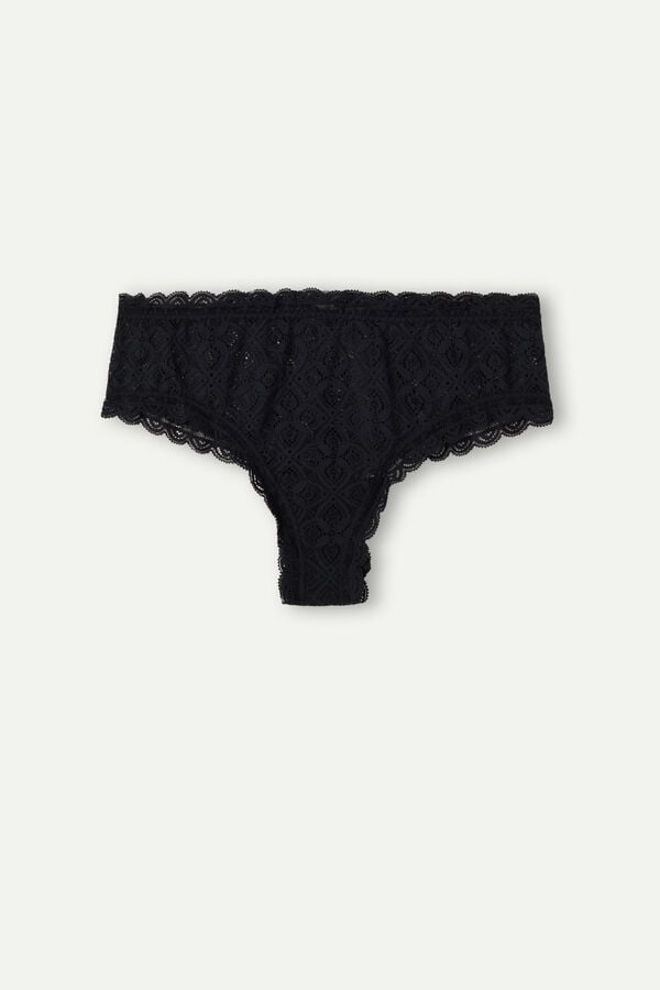 Bragas Intimissimi Lace Hipsterzilian Mujer Negros | SBHL-81679