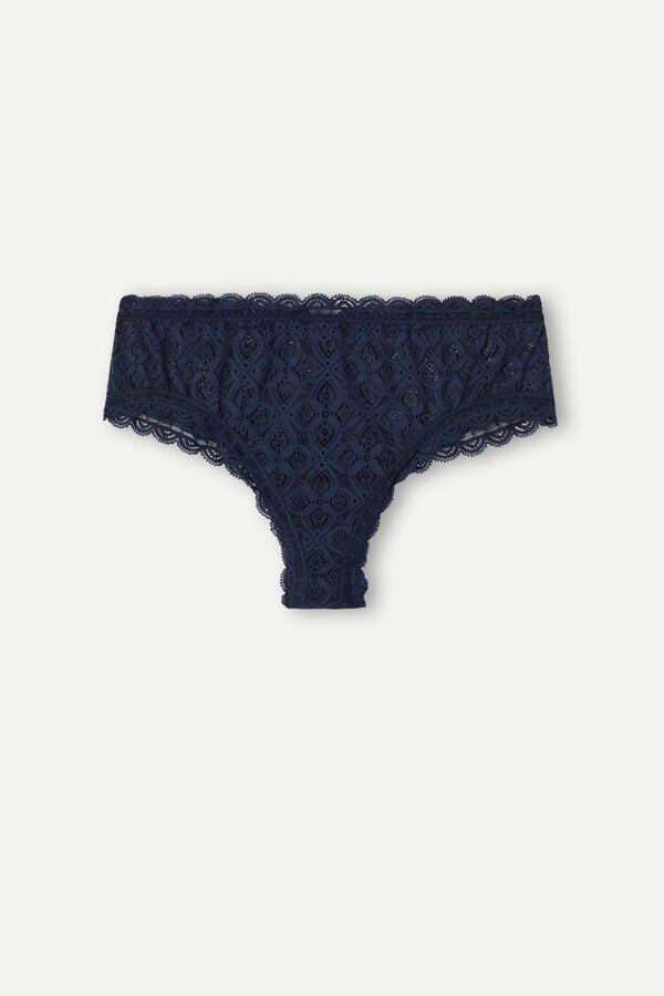 Bragas Intimissimi Lace Hipsterzilian Mujer Azules | PQFS-03872