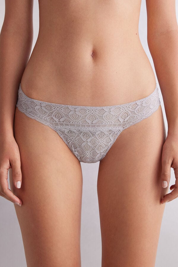 Bragas Intimissimi Lacezilian Mujer Grises | QAEP-98057