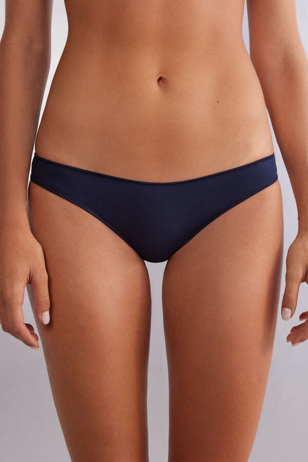 Bragas Intimissimi Low Rise Cotton Mujer Azules | MBXS-74512