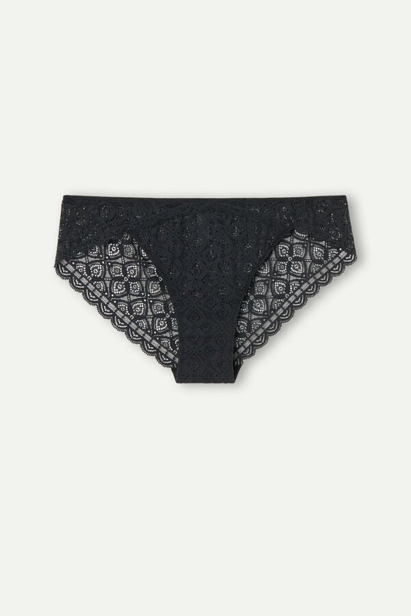 Bragas Intimissimi Low Rise Lace Mujer Negros | SLUD-12630