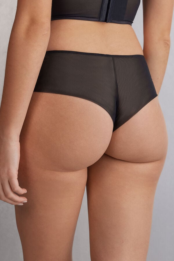 Bragas Intimissimi Luxury Moments Hipsterzilian Mujer Negros Beige | KJIB-39267