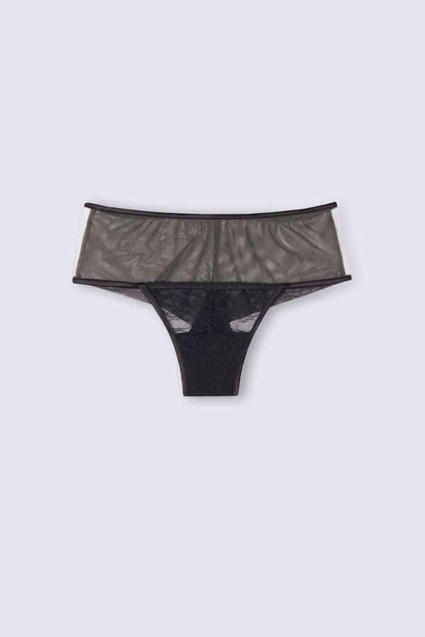 Bragas Intimissimi Luxury Moments Hipsterzilian Mujer Negros Beige | KJIB-39267