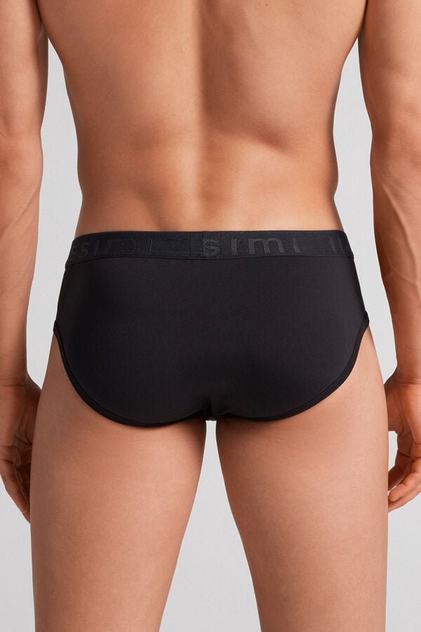 Bragas Intimissimi Microfiber Logo Detail Hombre Negros | AVMK-03981