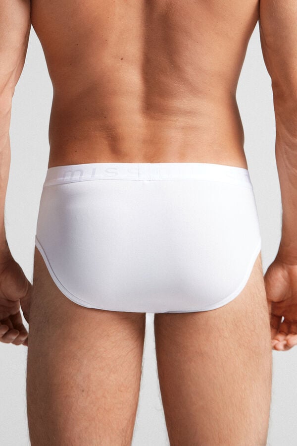 Bragas Intimissimi Microfiber Logo Detail Hombre Blancos | WUCD-24861