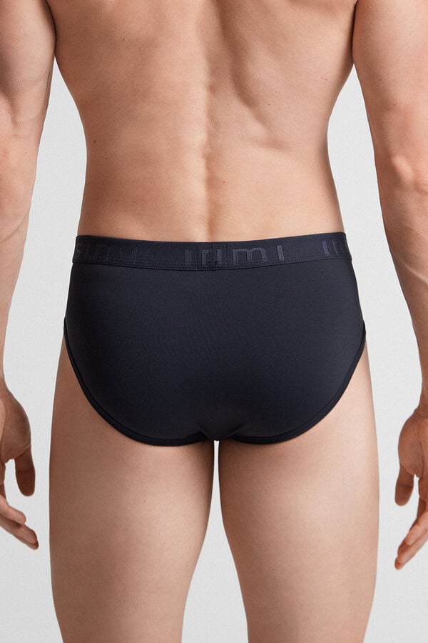 Bragas Intimissimi Microfiber Logo Detail Hombre Negros | UEYL-23570