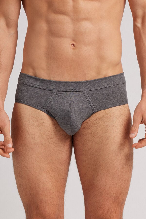 Bragas Intimissimi Natural Fresh Cotton Hombre Grises Oscuro | GBCX-60247