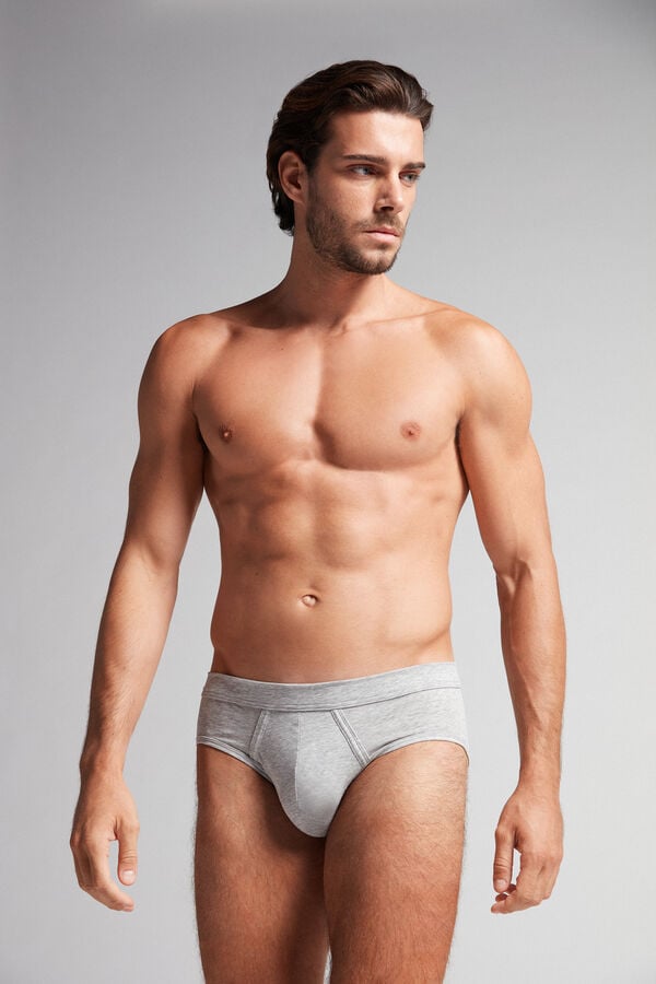 Bragas Intimissimi Natural Fresh Cotton Hombre Grises Claro | HTVM-50482