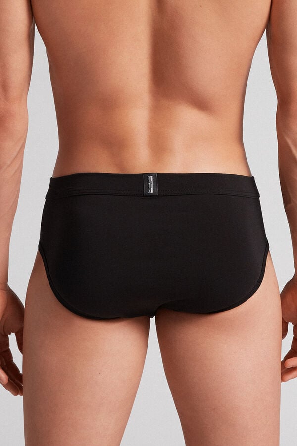 Bragas Intimissimi Natural Fresh Cotton Hombre Negros | BDIH-47203