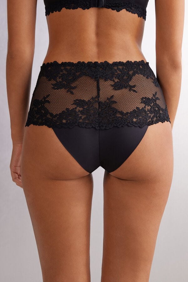 Bragas Intimissimi Pretty Flowers Hipsterzilian Mujer Negros | VEAU-49013