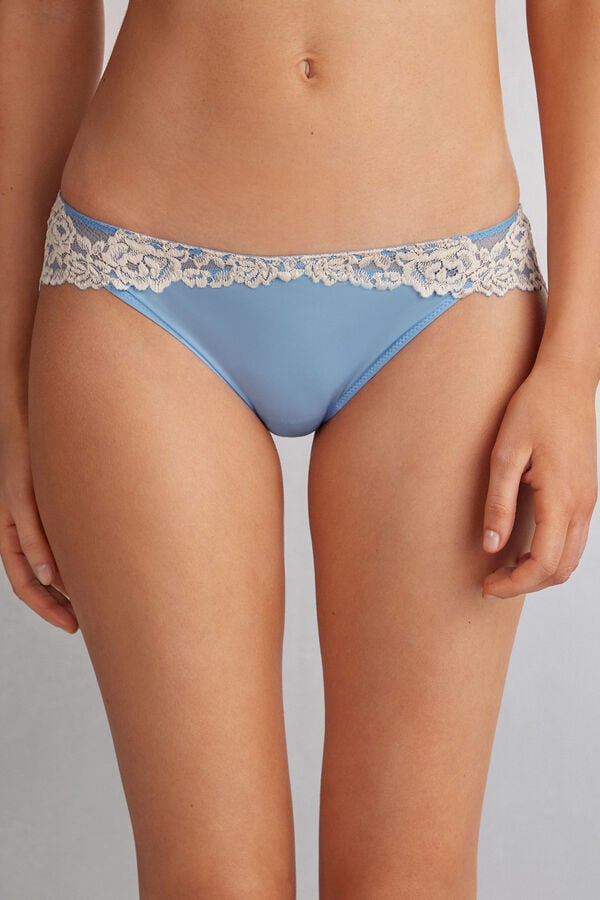 Bragas Intimissimi Pretty Flowers Mujer Azules Blancos | WBMV-39408