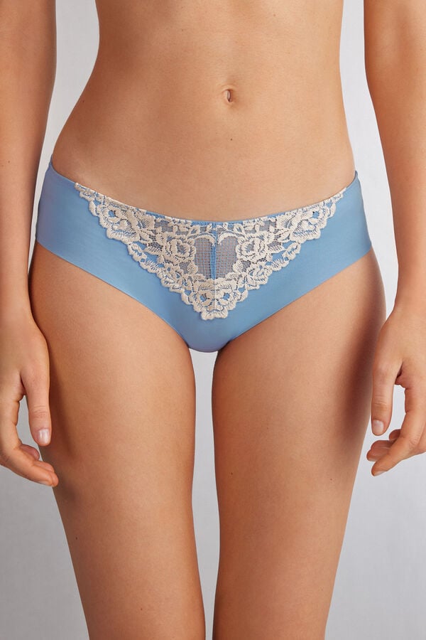 Bragas Intimissimi Pretty Flowers Seamless Cotton Mujer Azules Blancos | ABTN-18326