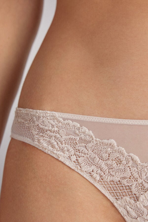 Bragas Intimissimi Pretty Flowerszilian Mujer Creme Rosas | BQDZ-62547