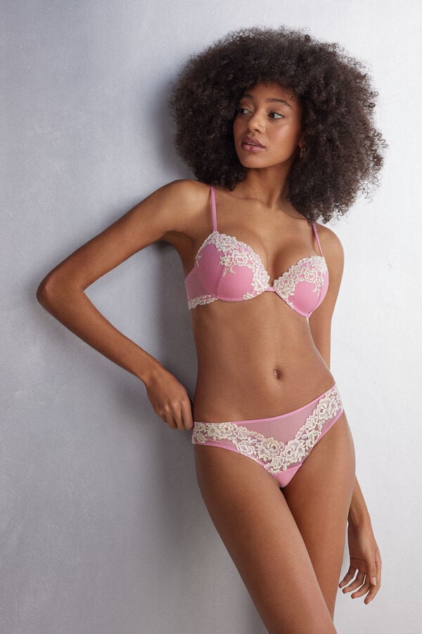 Bragas Intimissimi Pretty Flowerszilian Mujer Rosas Blancos | TDGE-14857