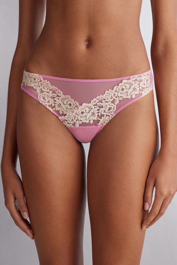 Bragas Intimissimi Pretty Flowerszilian Mujer Rosas Blancos | TDGE-14857