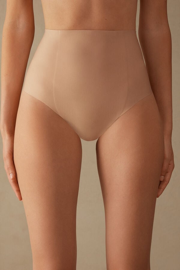 Bragas Intimissimi Raw-Cut Microfiber French Knickers Mujer Naranjas Beige | DWXJ-96253