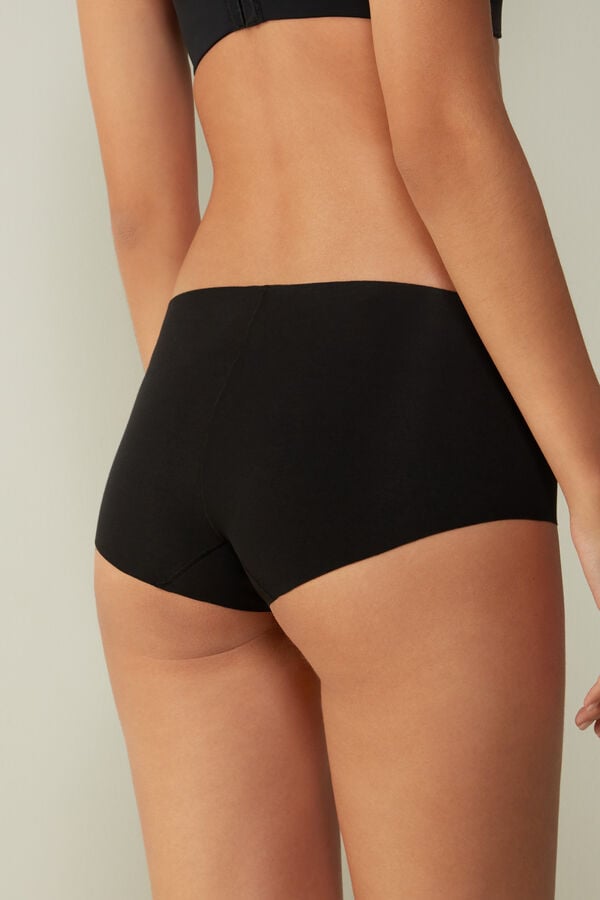 Bragas Intimissimi Seamless Cotton Hipster Mujer Negros | CODX-83469