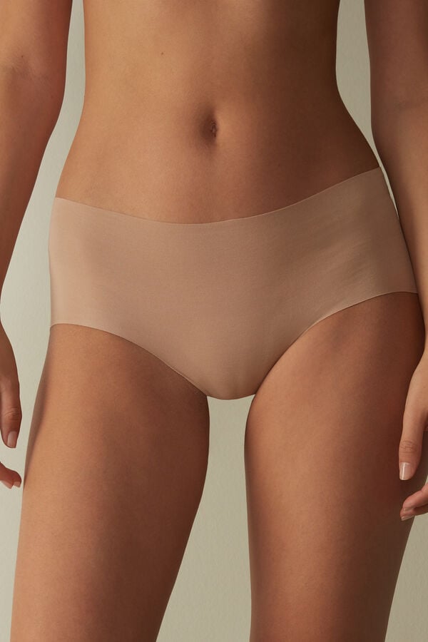 Bragas Intimissimi Seamless Cotton Hipster Mujer Naranjas Beige | EQTM-36204