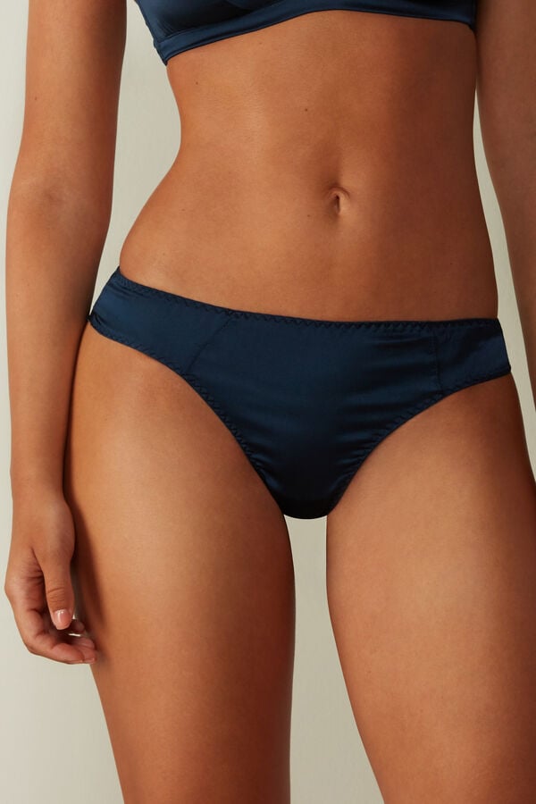 Bragas Intimissimi Silk Cheeky Mujer Azules | LSOD-23089