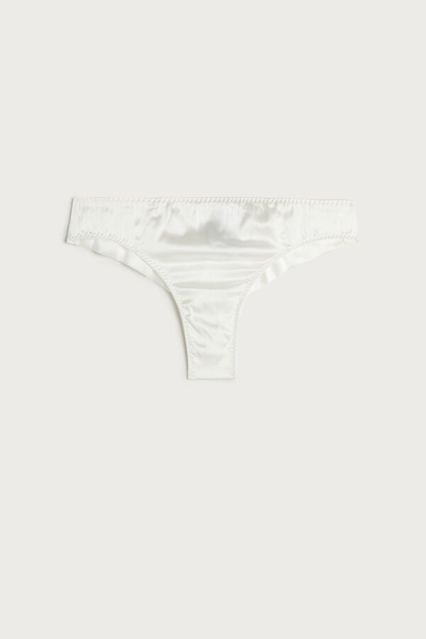 Bragas Intimissimi Silk Cheeky Mujer Blancos | PEKH-93260