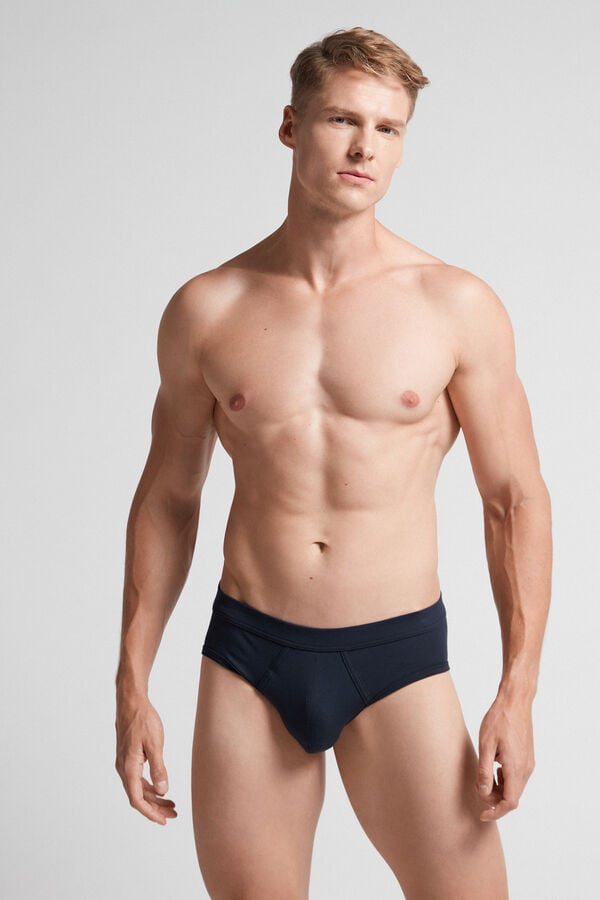 Bragas Intimissimi Superior Cotton Hombre Negros | LKHA-01273