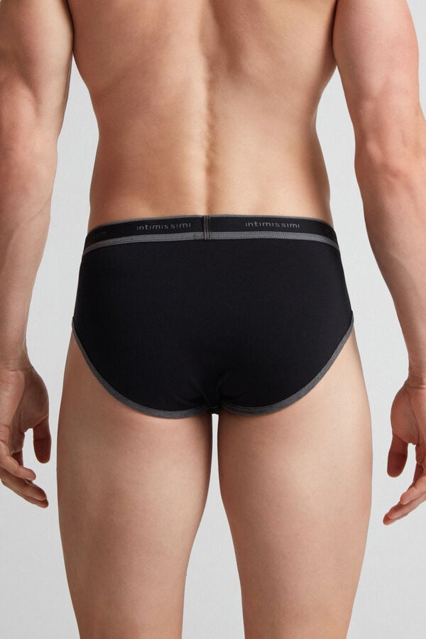 Bragas Intimissimi Superior Cotton Logo Hombre Negros Grises Oscuro | YEWV-54169