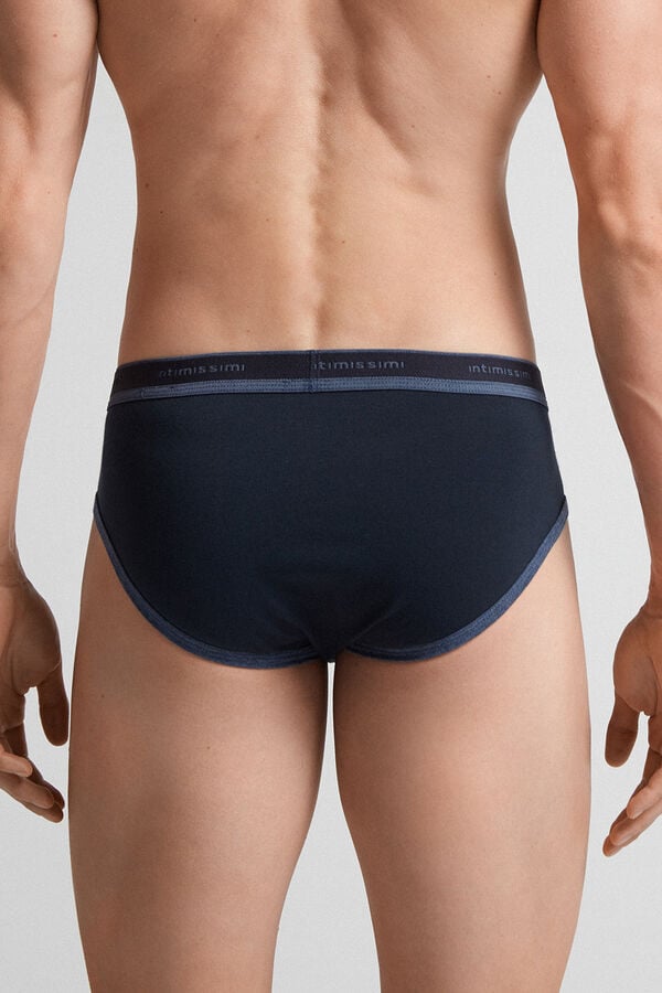 Bragas Intimissimi Superior Cotton Logo Hombre Azules Azules | NSHE-48720