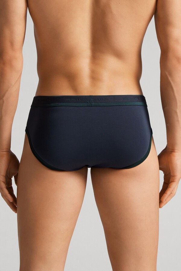 Bragas Intimissimi Superior Cotton Logo Hombre Negros | GBUR-62819