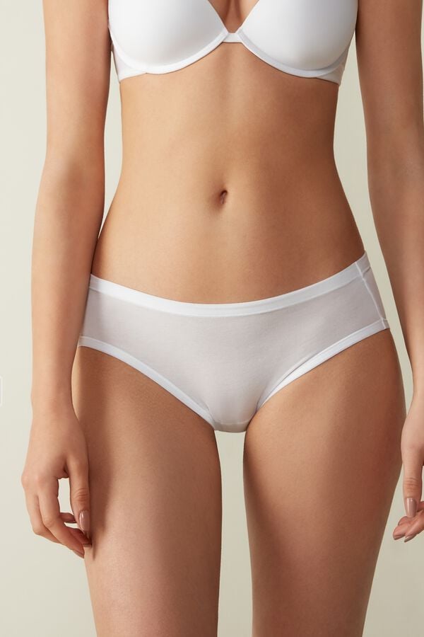 Bragas Intimissimi Ultralight Cotton Mujer Blancos | ZNPY-65492