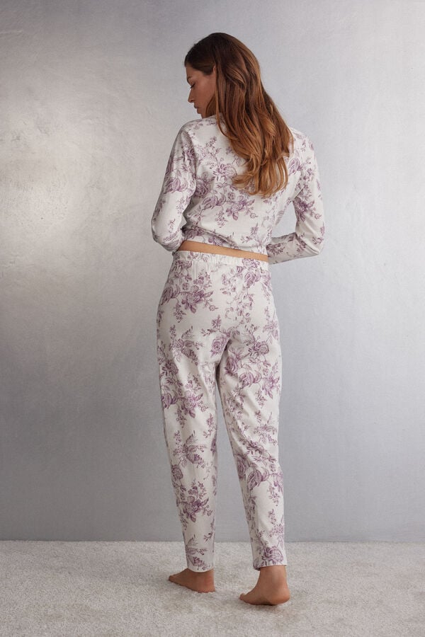 Pantalon Intimissimi Graceful Simplicity Full Length Cotton Mujer Rosas | NRGY-61309