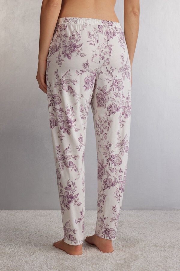 Pantalon Intimissimi Graceful Simplicity Full Length Cotton Mujer Rosas | NRGY-61309