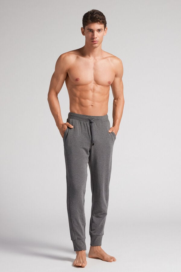 Pantalones Intimissimi Micromodal Hombre Grises Oscuro | JORZ-06425