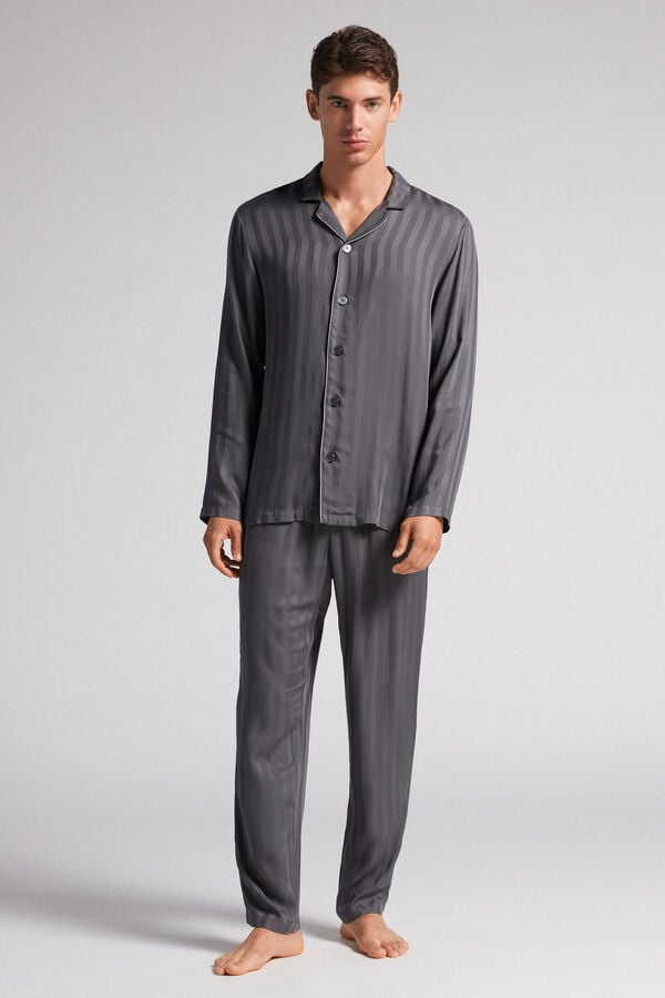 Pijama Intimissimi Modal Set Hombre Grises | KGAP-28346