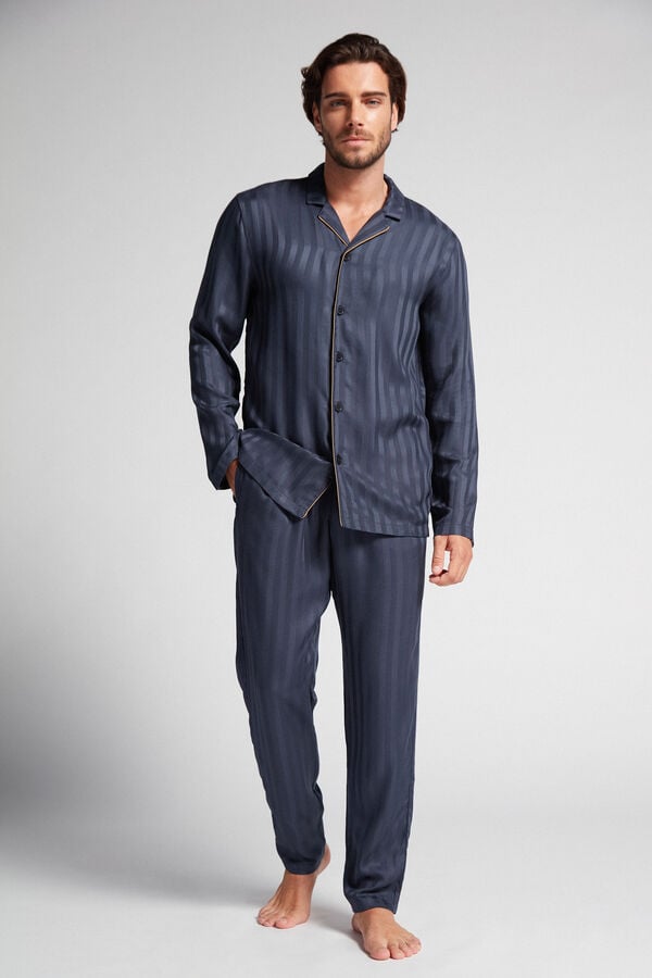 Pijama Intimissimi Modal Set Hombre Negros | BLAQ-20976