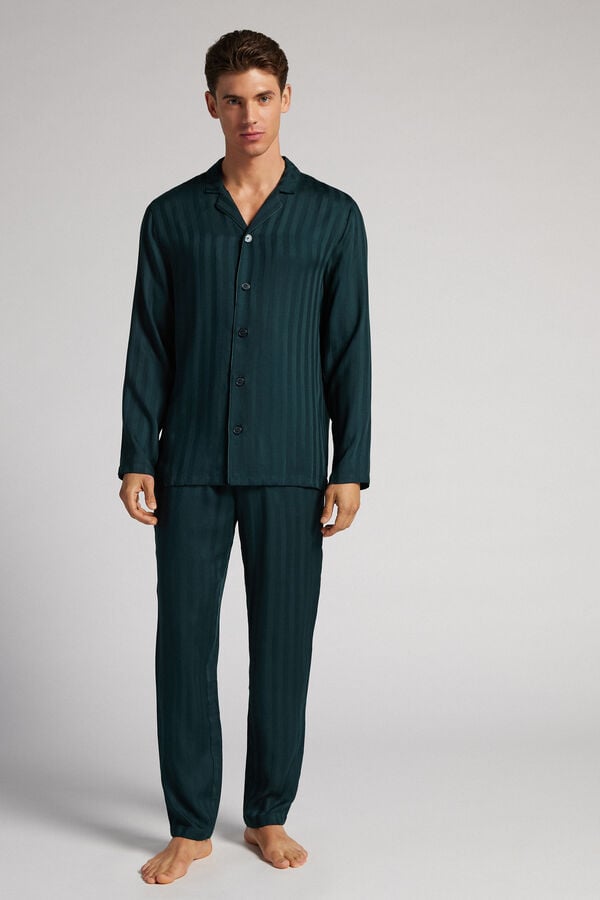 Pijama Intimissimi Modal Set Hombre Verdes Oscuro | CBRW-14798