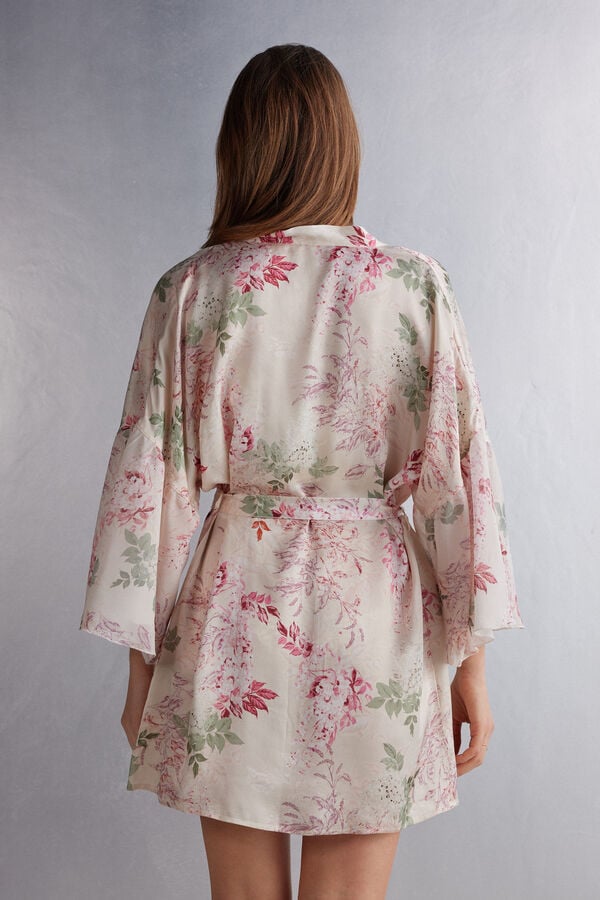 Pijama Intimissimi Secret Garden Satin Kimono Mujer Multicolor | LSXM-96304