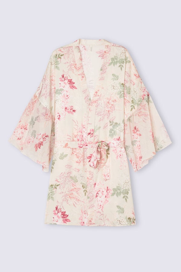 Pijama Intimissimi Secret Garden Satin Kimono Mujer Multicolor | LSXM-96304