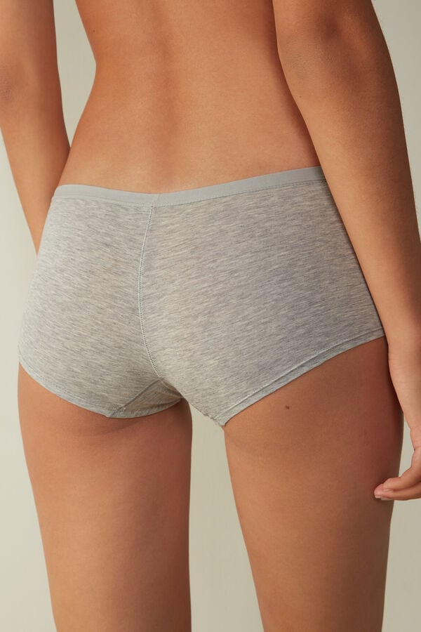 Short Intimissimi Cotton Boyshorts Mujer Grises Claro | QLGC-15976