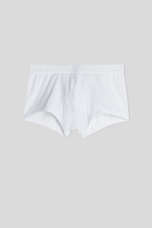 Short Intimissimi Microfiber Logo Hombre Blancos | JDCG-07935