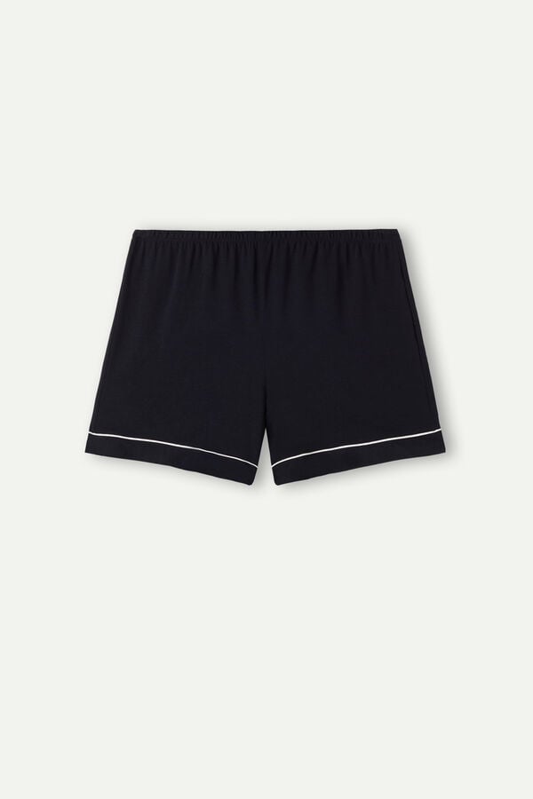 Short Intimissimi Modal With Contrast Trim Mujer Negros | KFUB-75042