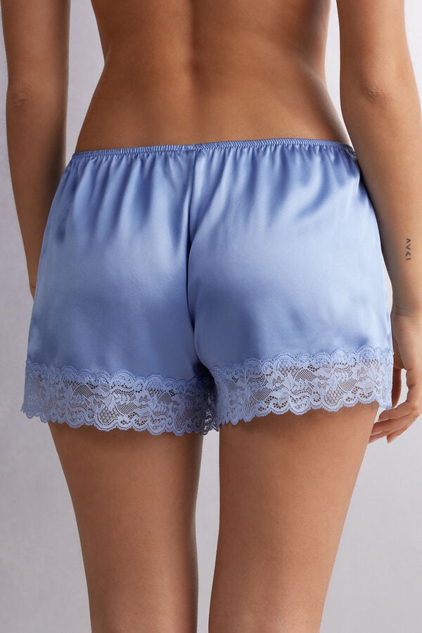 Short Intimissimi Silk Mujer Azules | MRUF-96523